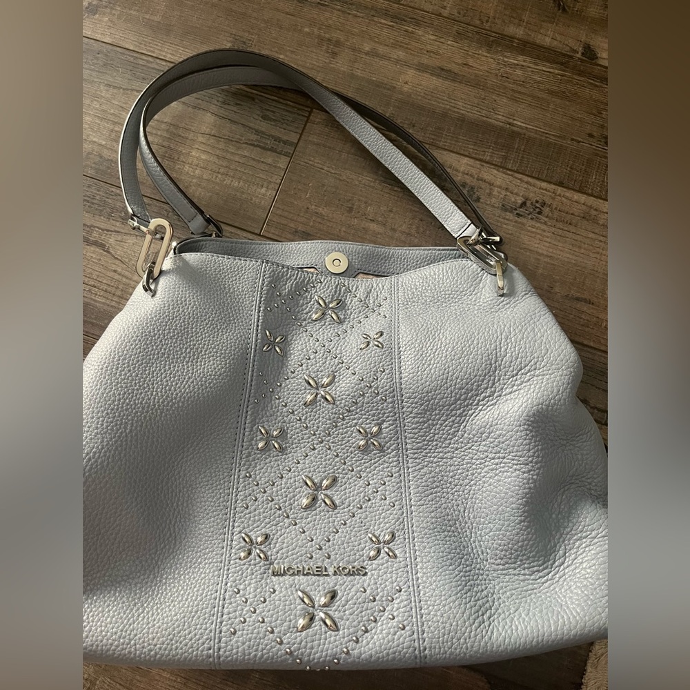 Like New - Dusty Blue Michael Kors purse